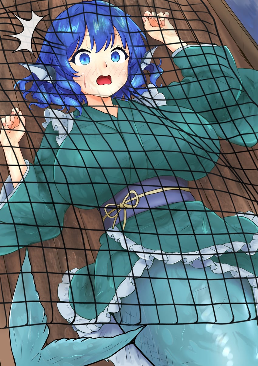 wakasagihime (touhou) drawn by hinben
