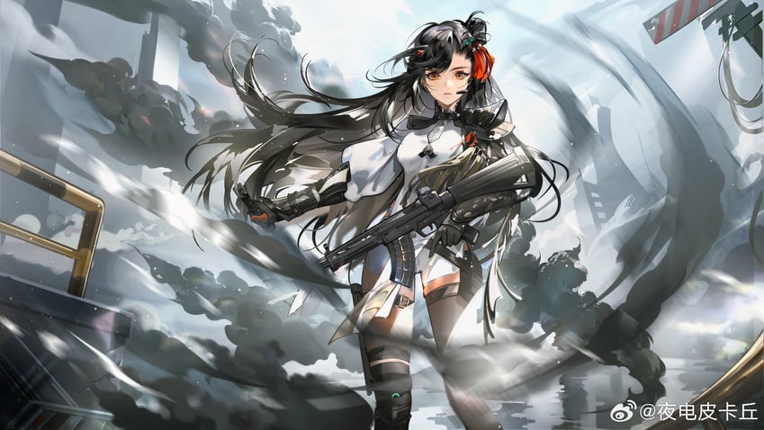 qbz-191 and qiongjiu (girls' frontline and 1 more) drawn by ye_dian_pikaqiu