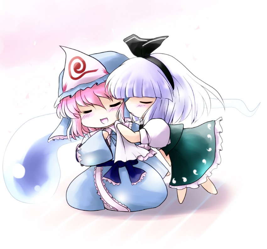 konpaku youmu and saigyouji yuyuko (touhou) drawn by yume_shokunin