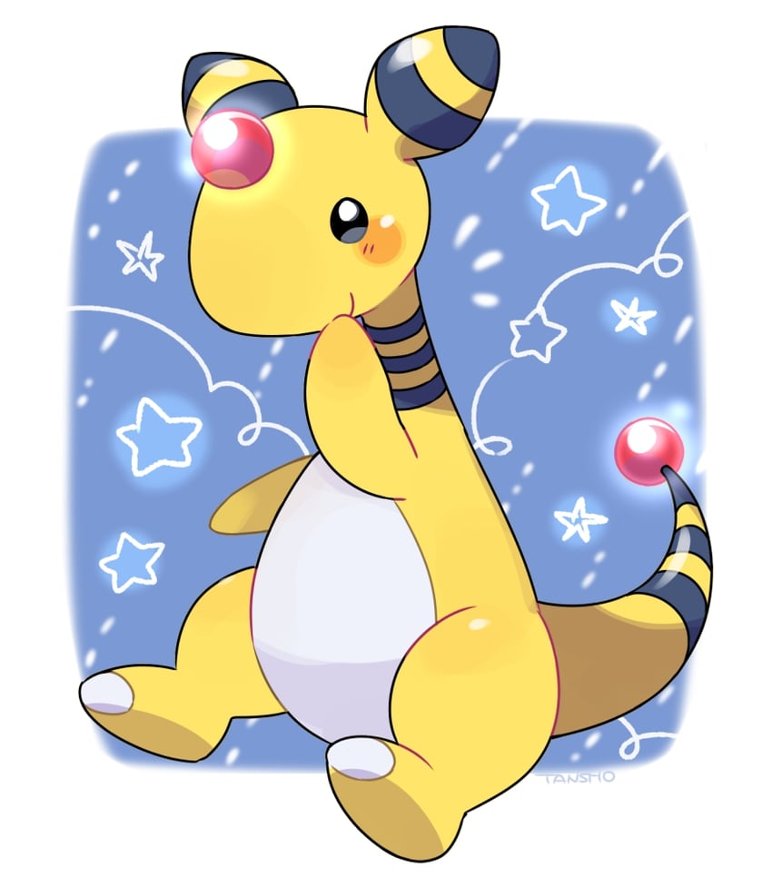 ampharos (pokemon) drawn by tansho