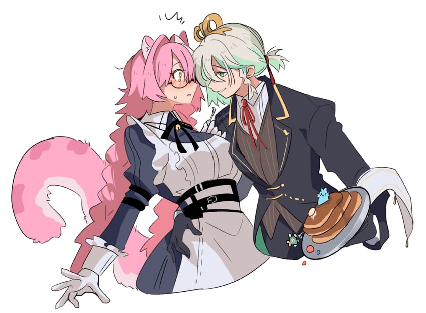 raora panthera, cecilia immergreen, chattino, and otomo (hololive and 1 more) drawn by fongban_illust