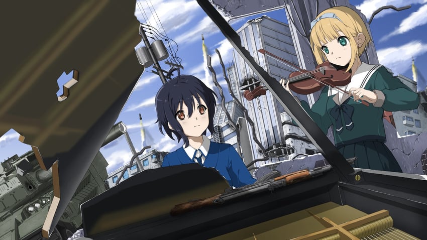 takigawa miu and saito nicole (22/7) drawn by morinomiya_ruri