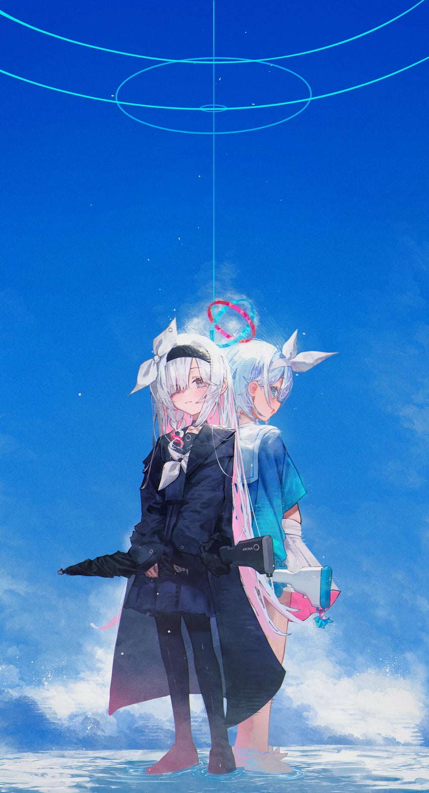 arona and plana (blue archive) drawn by betabeet