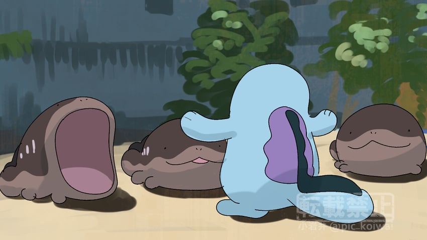 clodsire and quagsire (pokemon and 1 more) drawn by pic_koiwai