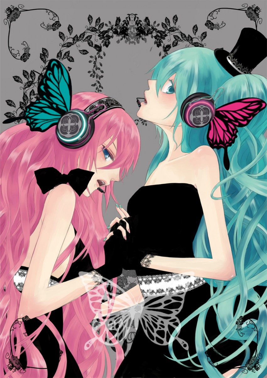 hatsune miku and megurine luka (vocaloid and 1 more) drawn by air_0