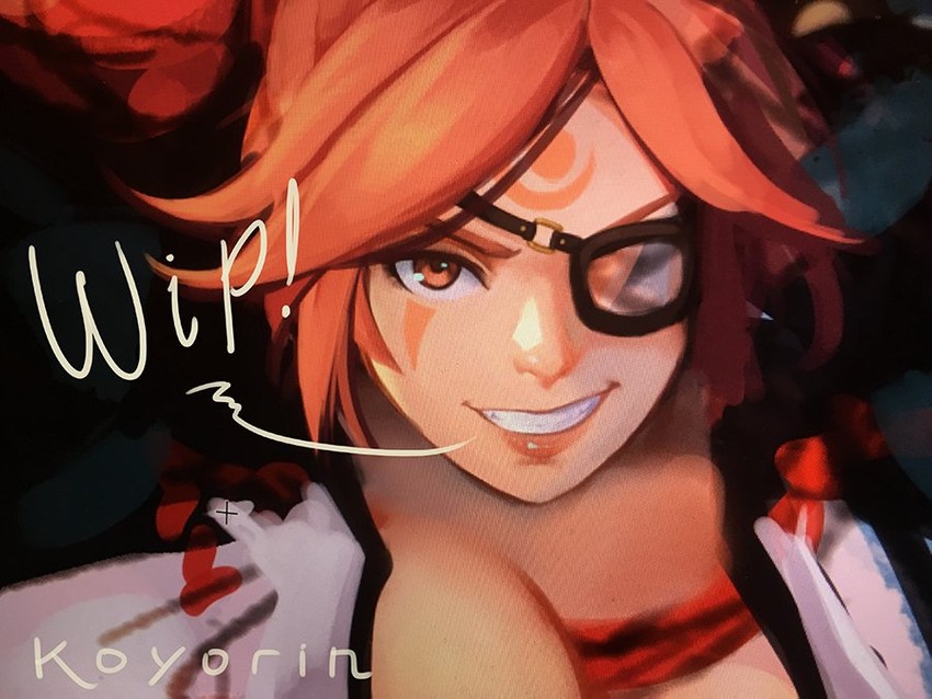 baiken (guilty gear and 1 more) drawn by koyorin
