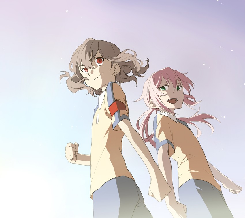 kirino ranmaru and shindou takuto (inazuma eleven and 1 more) drawn by catgirl0926