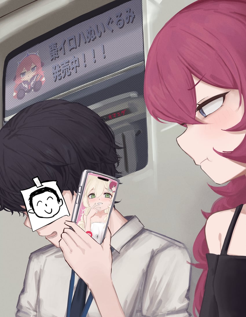 sensei, doodle sensei, iroha, and professor niyaniya (blue archive) drawn by ahiru_(ahahahahiru)