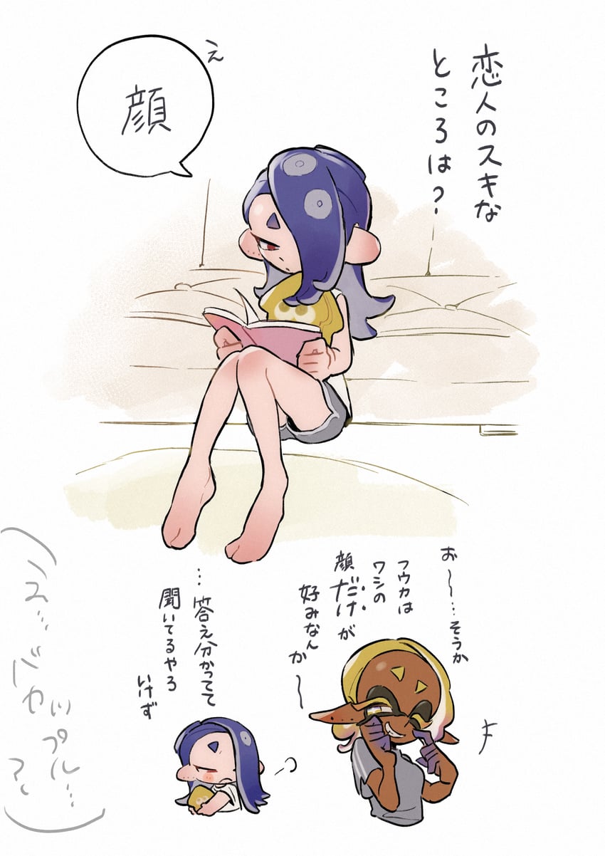 shiver and frye (splatoon and 1 more) drawn by po_(moudameda17)
