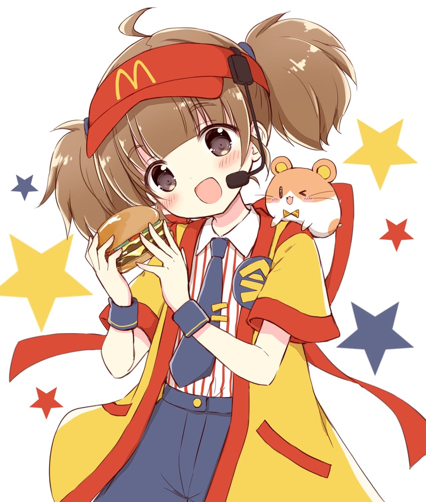 imadake dabuchi tabemi and imadake dabuchi tabesuke (mcdonald's) drawn by nanase_miori