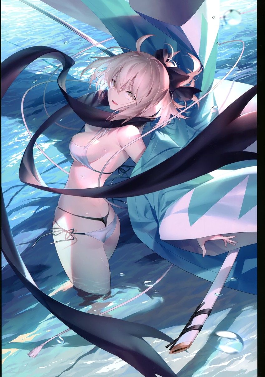 okita souji (fate and 2 more) drawn by kousaki_rui