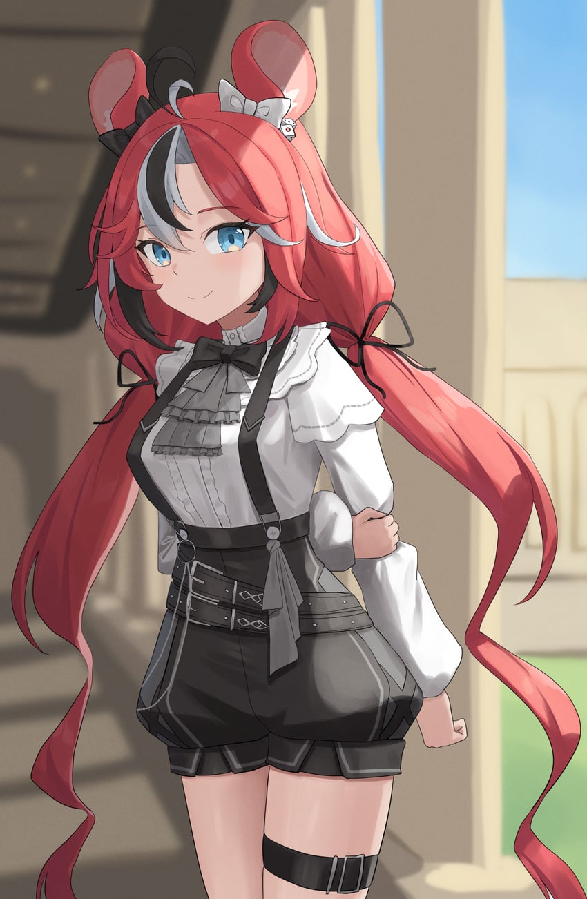 hakos baelz (hololive and 1 more) drawn by vakuuberi