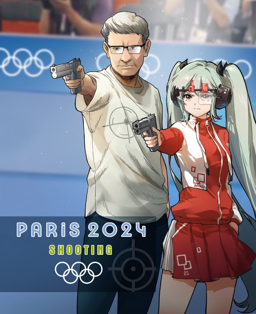 hatsune miku and yusuf dikec (vocaloid and 3 more) drawn by jokanhiyou