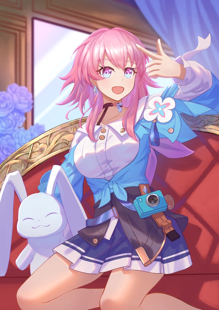 march 7th (honkai and 1 more) drawn by lan_qiandai