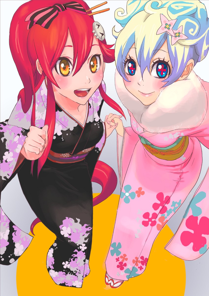 yoko littner and nia teppelin (tengen toppa gurren lagann) drawn by temoshi