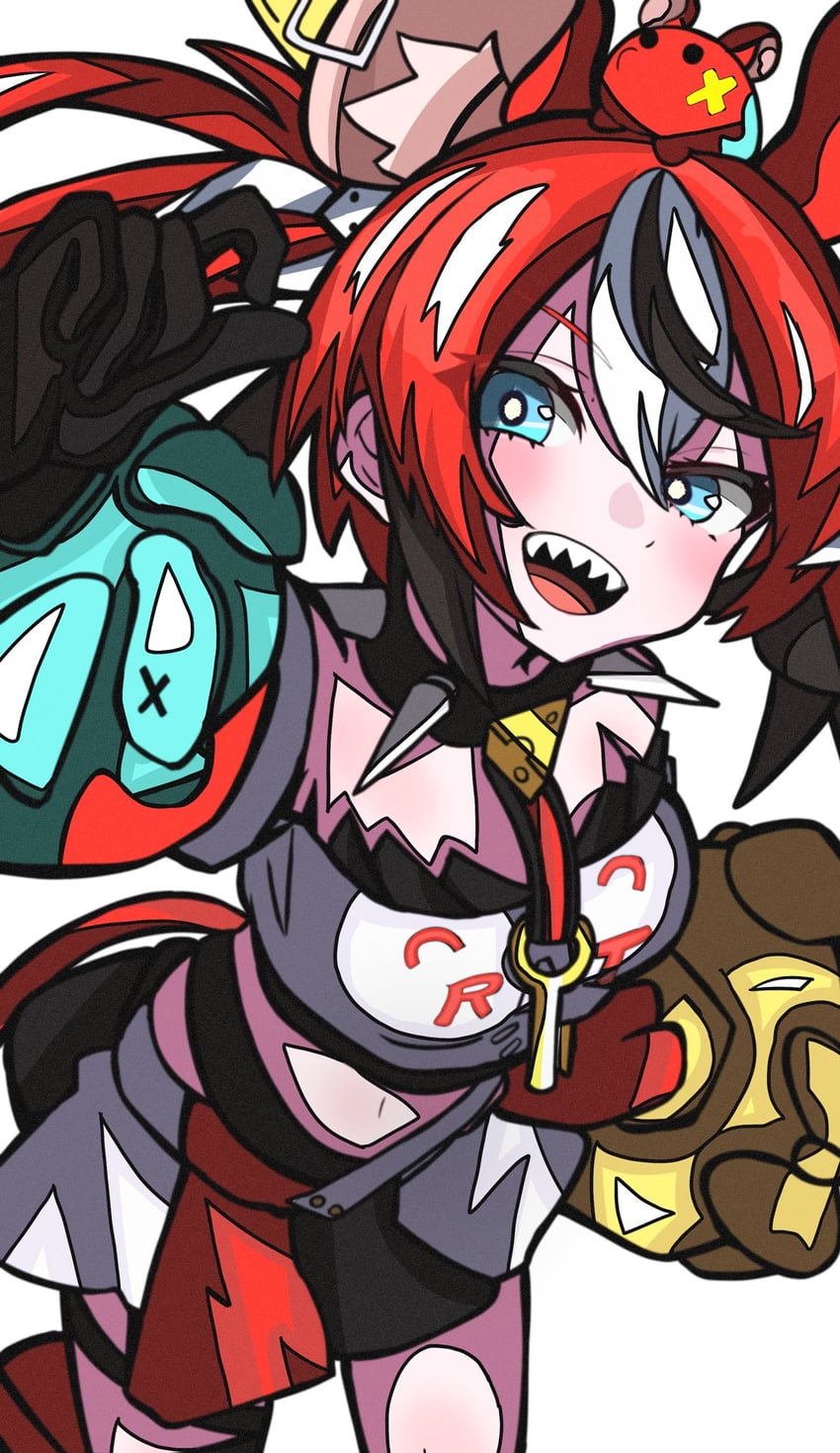 hakos baelz and mr. squeaks (hololive and 1 more) drawn by kikkasoon