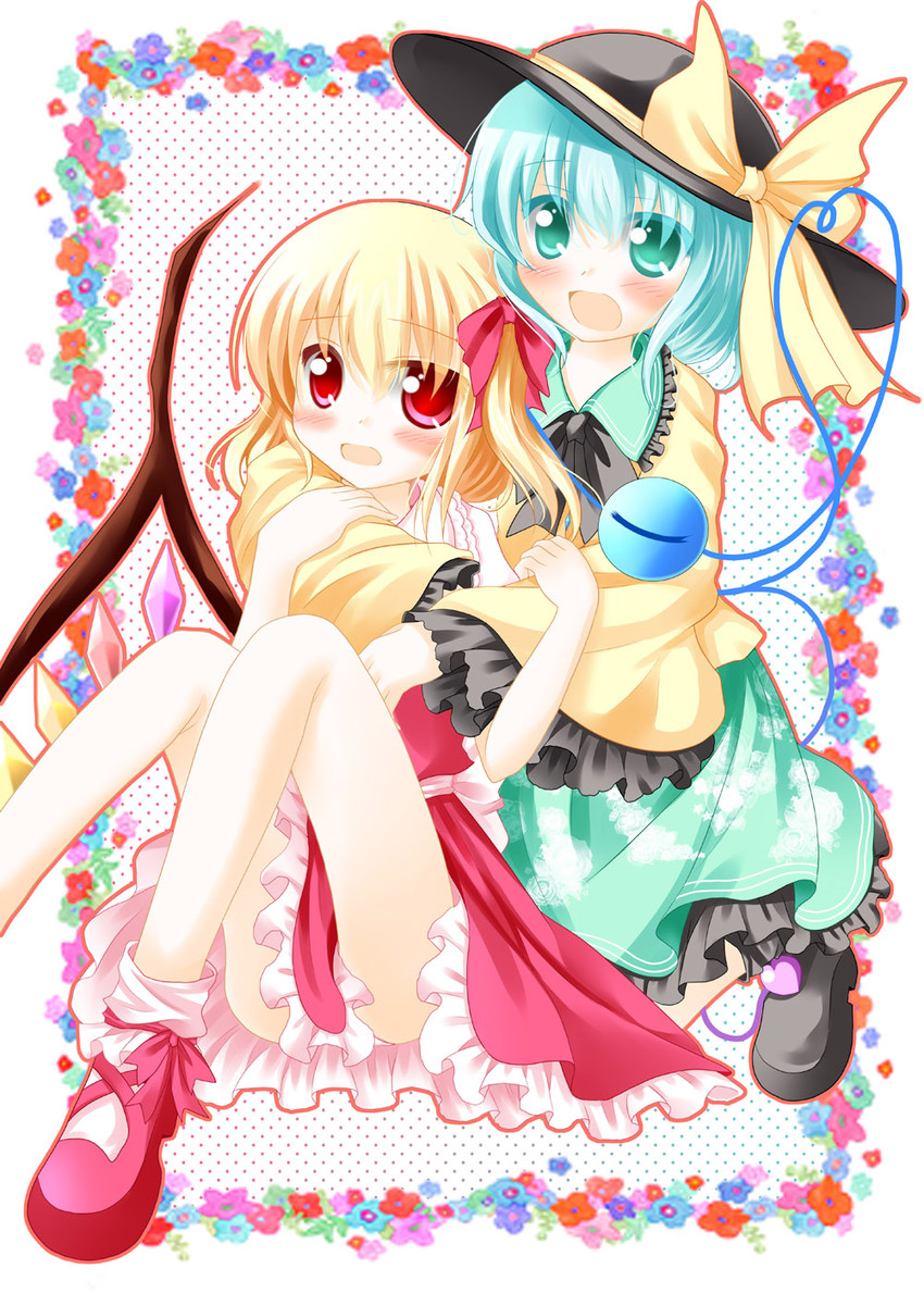 flandre scarlet and komeiji koishi (touhou) drawn by silamizu_(white_water)