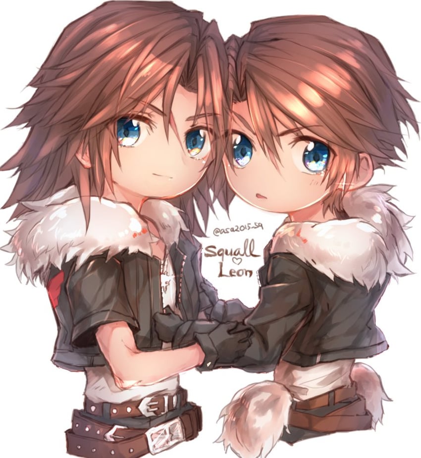 squall leonhart (final fantasy and 3 more) drawn by asazuke_(rocca0w0)