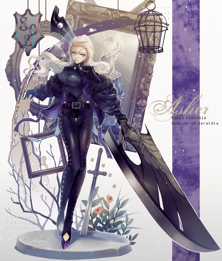 asher (pixiv fantasia and 1 more) drawn by kuina_(escapegoat)