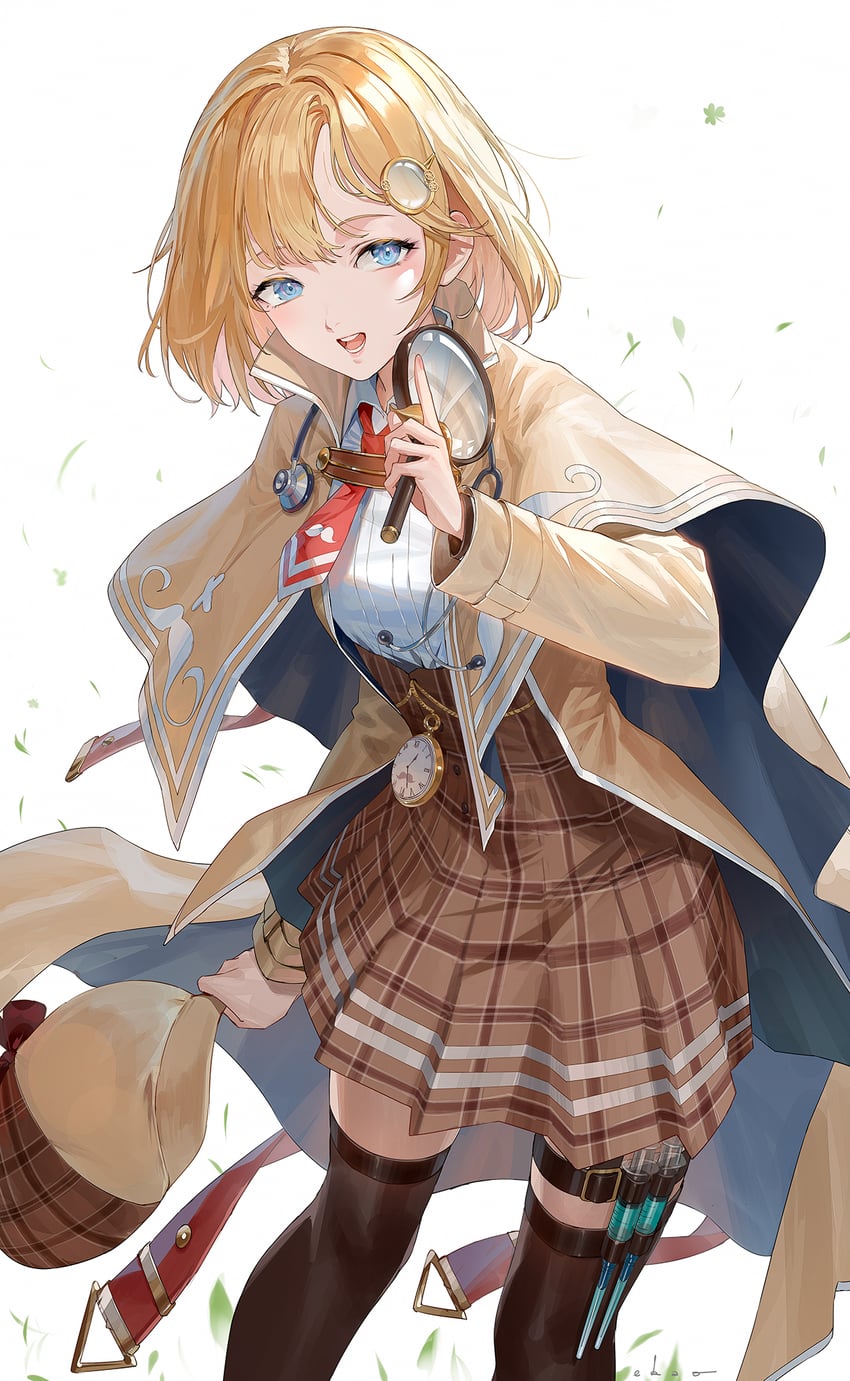 watson amelia (hololive and 1 more) drawn by ekao