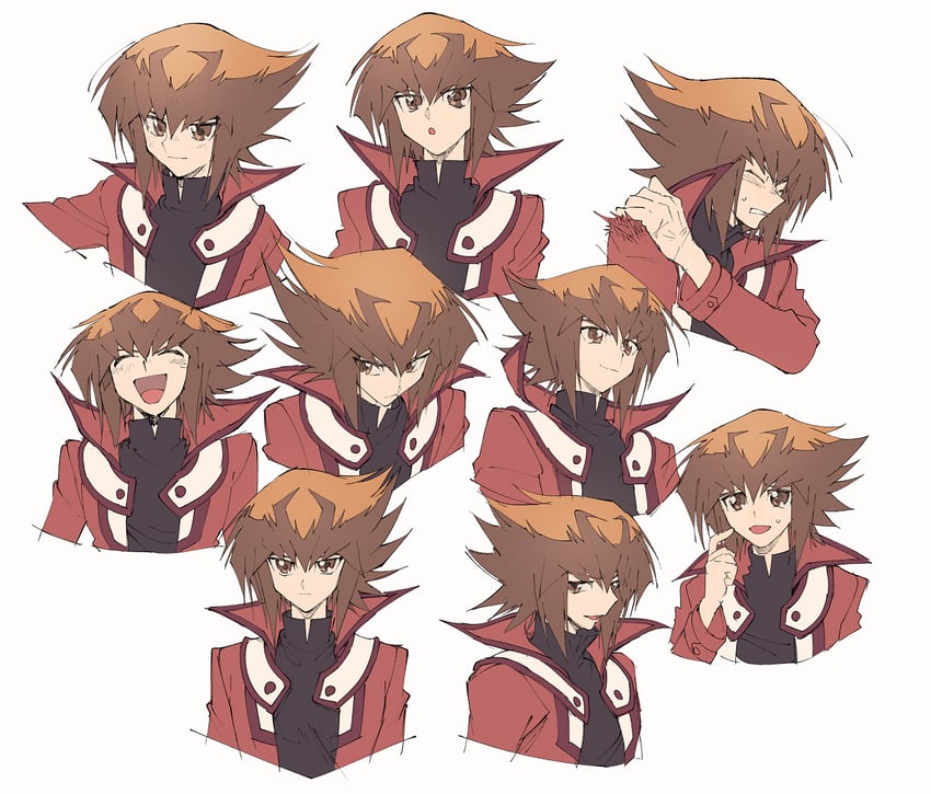 yuki judai (yu-gi-oh! and 1 more) drawn by aoki_(fumomo)