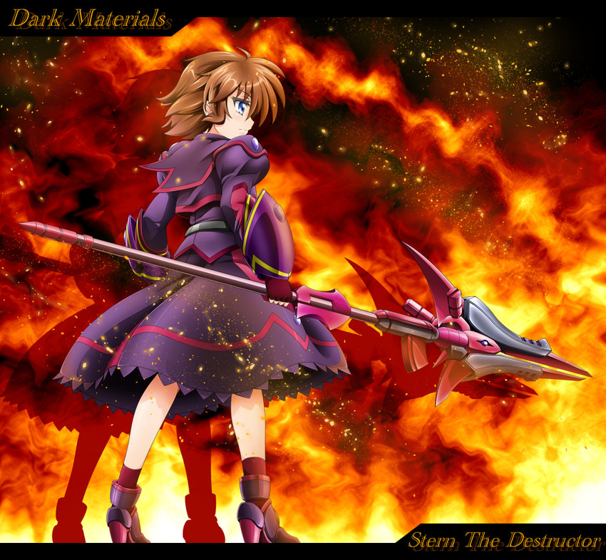 stern the destructor and luciferion (lyrical nanoha and 3 more) drawn by kiriko_(takitsubo_massage)