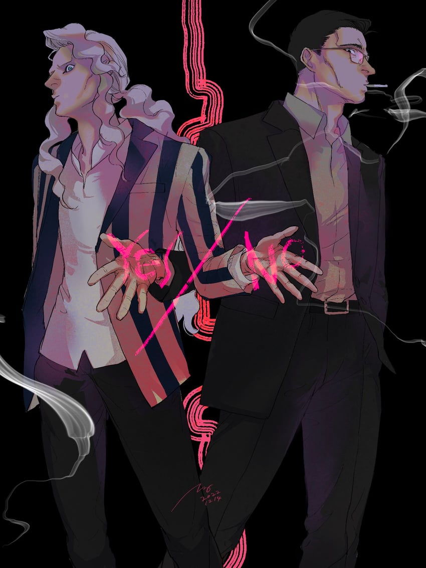 hinrigh biganduffno and ken'i wang (hunter x hunter) drawn by almostghost