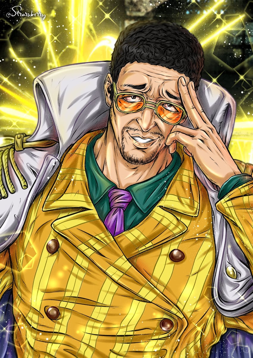 kizaru (one piece) drawn by straruberry