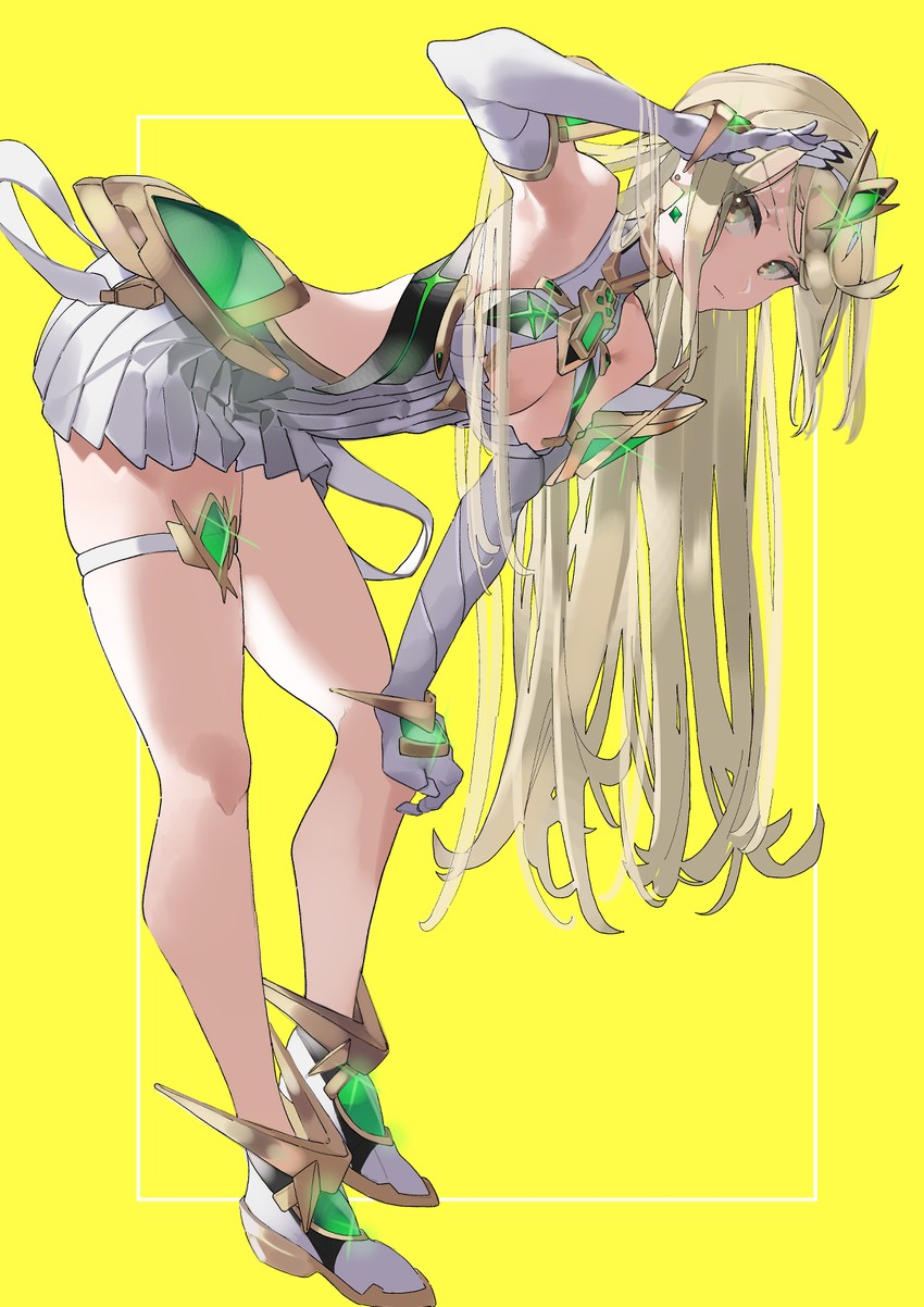 mythra (xenoblade chronicles and 1 more) drawn by ekitabu_hosii