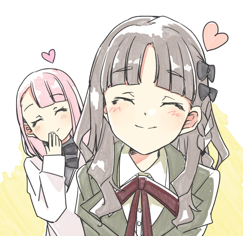 kamiki mikami and nagamine kaede (22/7) drawn by trefle_r