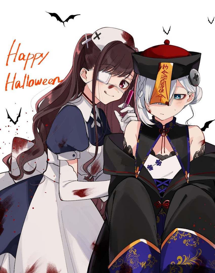 hoshikawa shizuku and asaka kaori (kimi to tsuzuru utakata) drawn by yuama