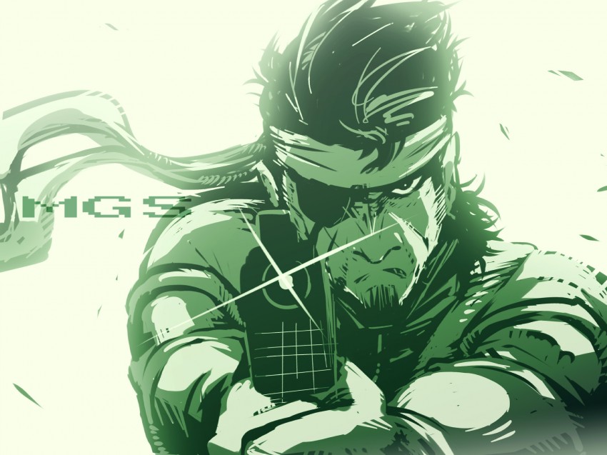 big boss (metal gear and 1 more) drawn by is_ii
