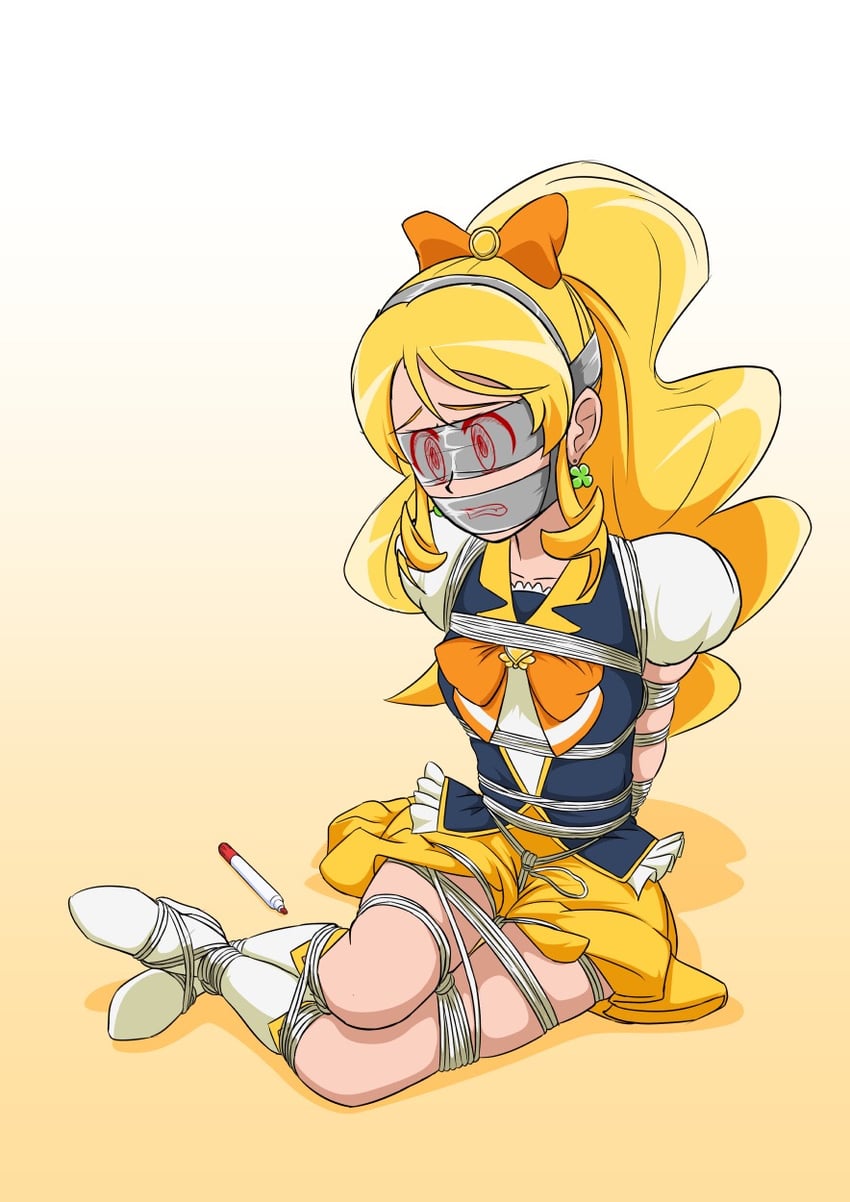 oomori yuuko and cure honey (precure and 1 more) drawn by d-mizton