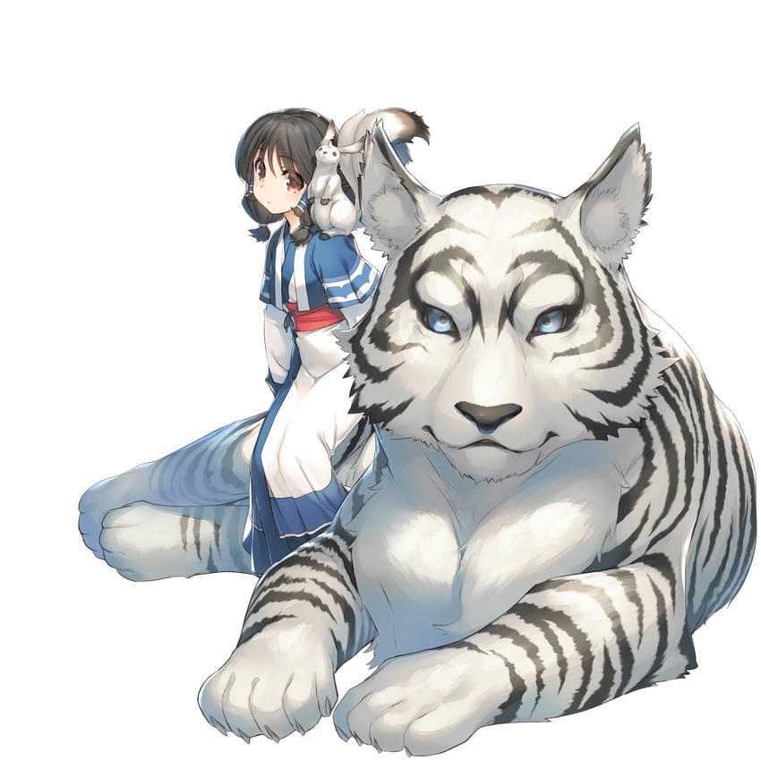 aruruu and mukkuru (utawarerumono and 1 more) drawn by amazuyu_tatsuki