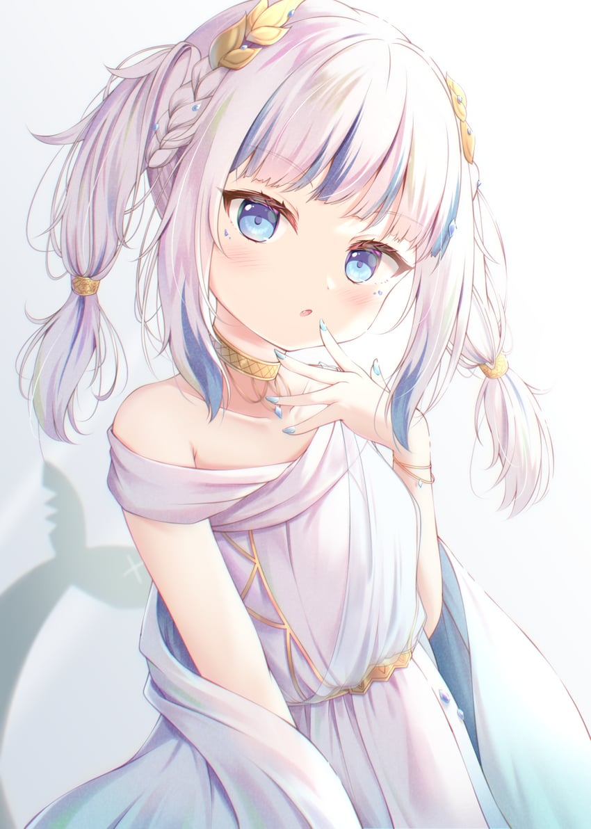 gawr gura (hololive and 1 more) drawn by liuliu