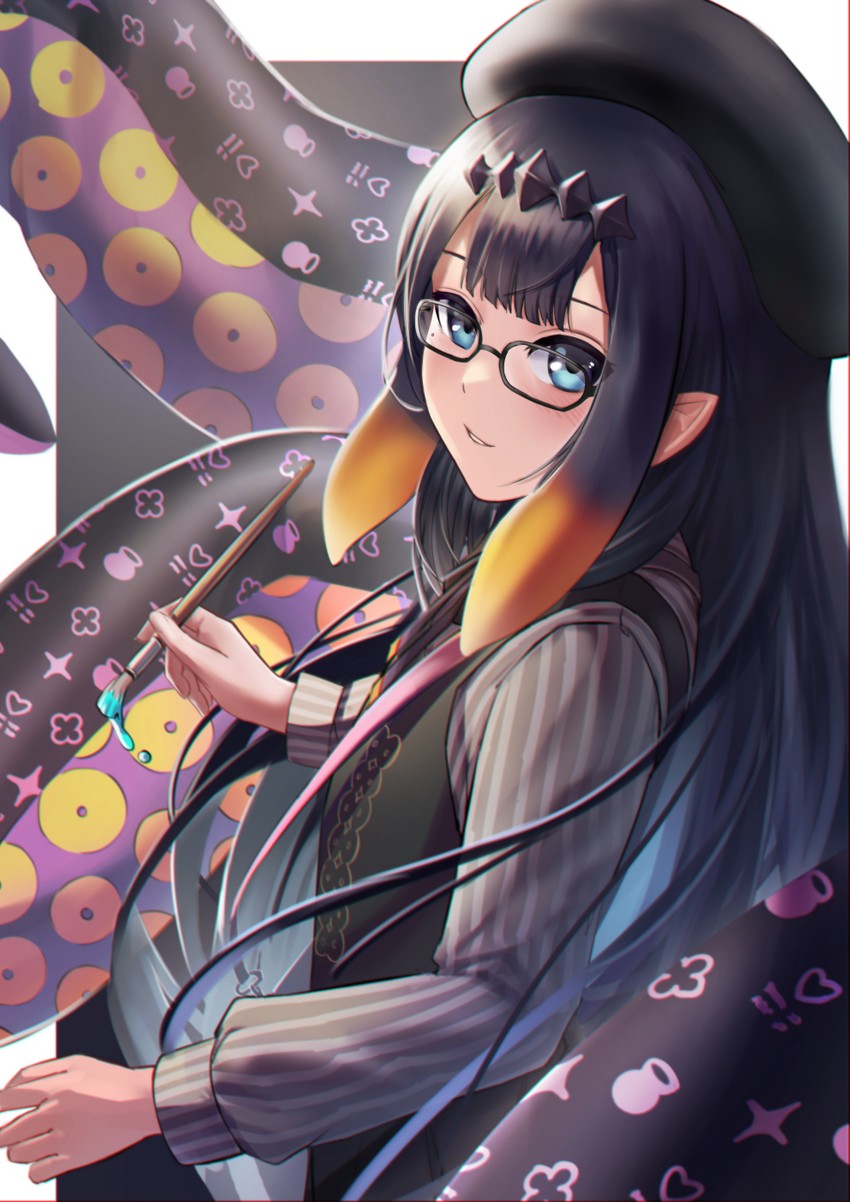 ninomae ina'nis (hololive and 1 more) drawn by wszkii