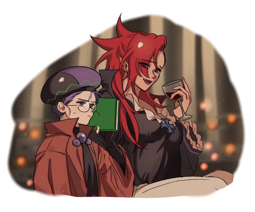 vampire cookie and alchemist cookie (cookie run) drawn by ponong