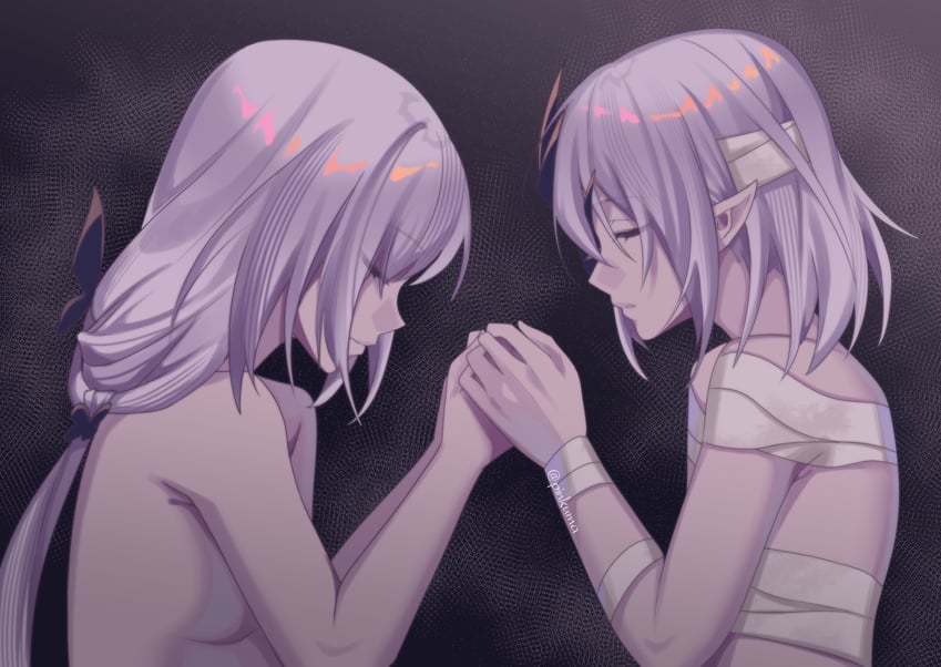 castorice and polyxia (honkai and 1 more) drawn by pinkuma