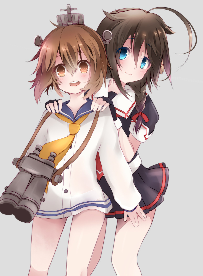shigure, shigure kai ni, and yukikaze (kantai collection) drawn by oz_(undoll)