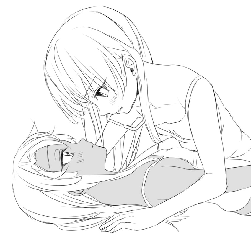 illyasviel von einzbern and chloe von einzbern (fate and 1 more) drawn by ameman