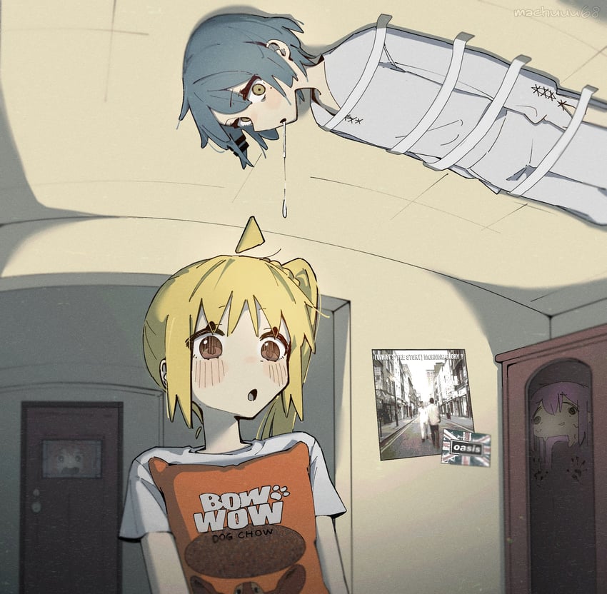 gotoh hitori, kita ikuyo, ijichi nijika, and yamada ryo (bocchi the rock! and 1 more) drawn by machuuu68