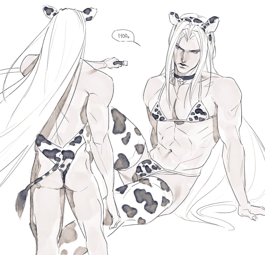 sephiroth (final fantasy and 2 more) drawn by shyuuwei