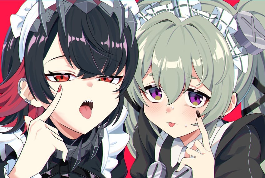 ellen joe and corin wickes (zenless zone zero) drawn by ruaruayana