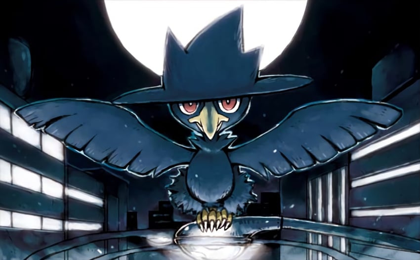 murkrow (pokemon and 1 more) drawn by koizumi_tetsuya