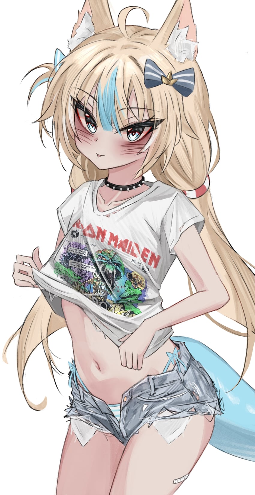 sameko saba (indie virtual youtuber and 1 more) drawn by akarinnndesu