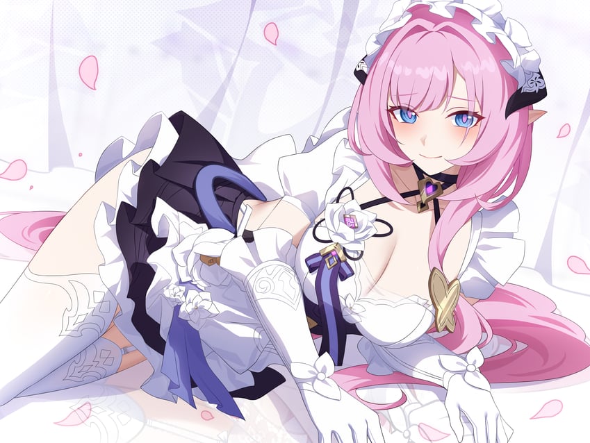 elysia (honkai and 1 more) drawn by wu_ganlan_cai