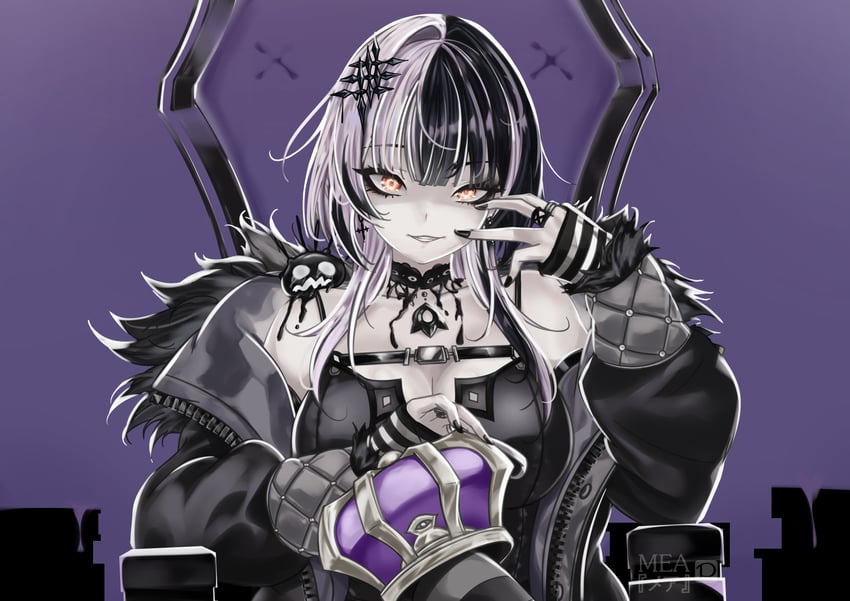 shiori novella and yorick (hololive and 2 more) drawn by mea_(manami030)