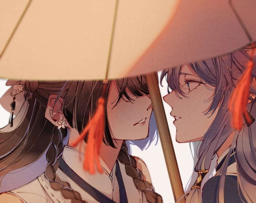 fu hua and lin zhaoyu (honkai and 1 more) drawn by par_sato