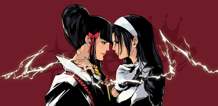 kazama jun and mishima kazumi (tekken and 2 more) drawn by jbstyle