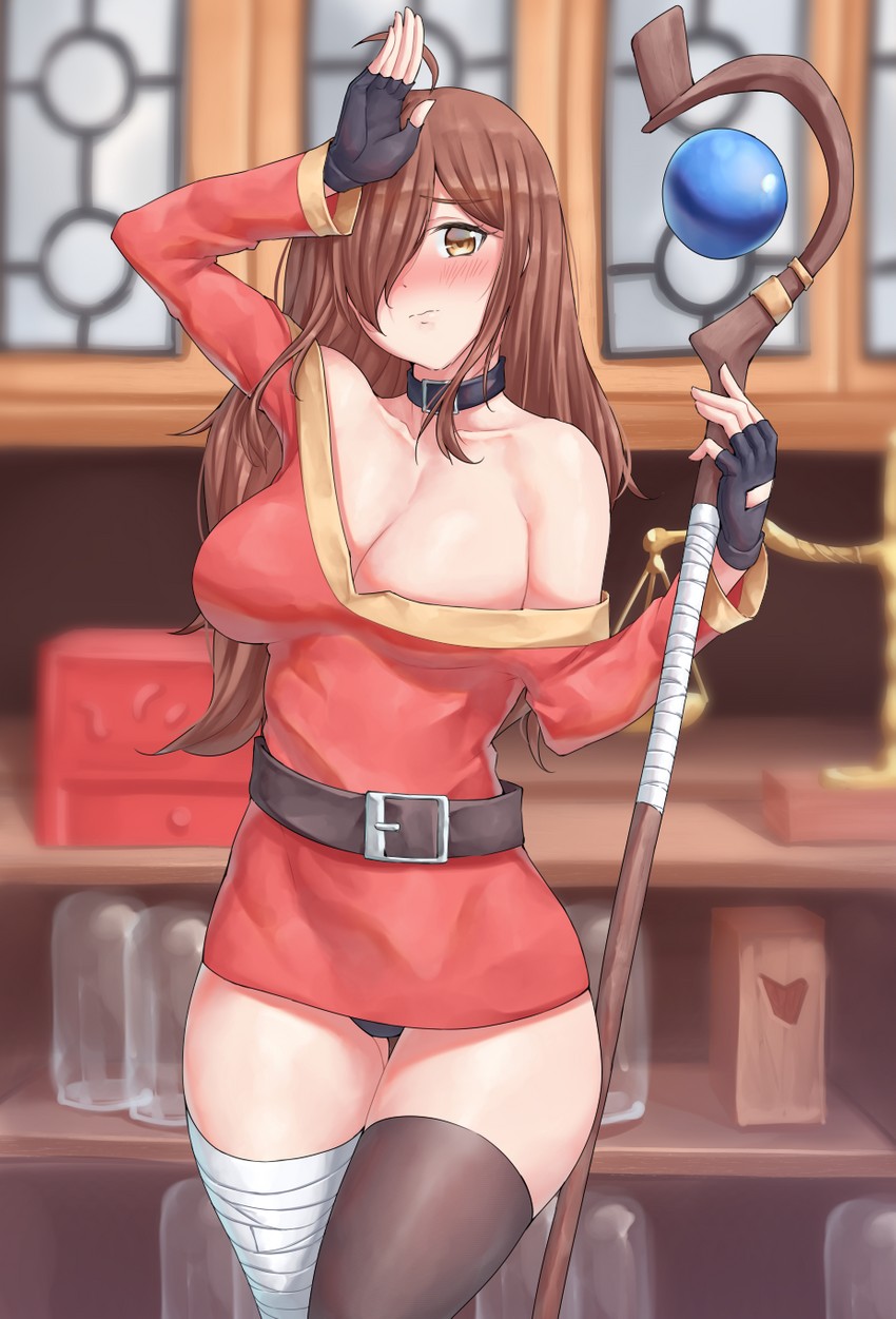 megumin and wiz (kono subarashii sekai ni shukufuku wo!) drawn by sarhce